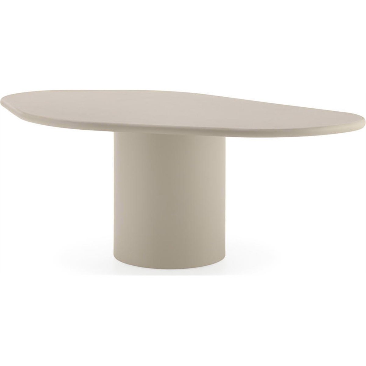 Table de salle à manger sculpturale taupe, RECOLLECTION