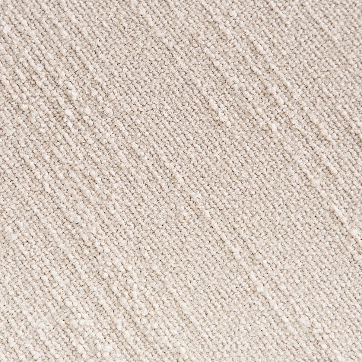 Canapé d'angle en tissu bouclette courte POSADA ll ivoire, HABITAT