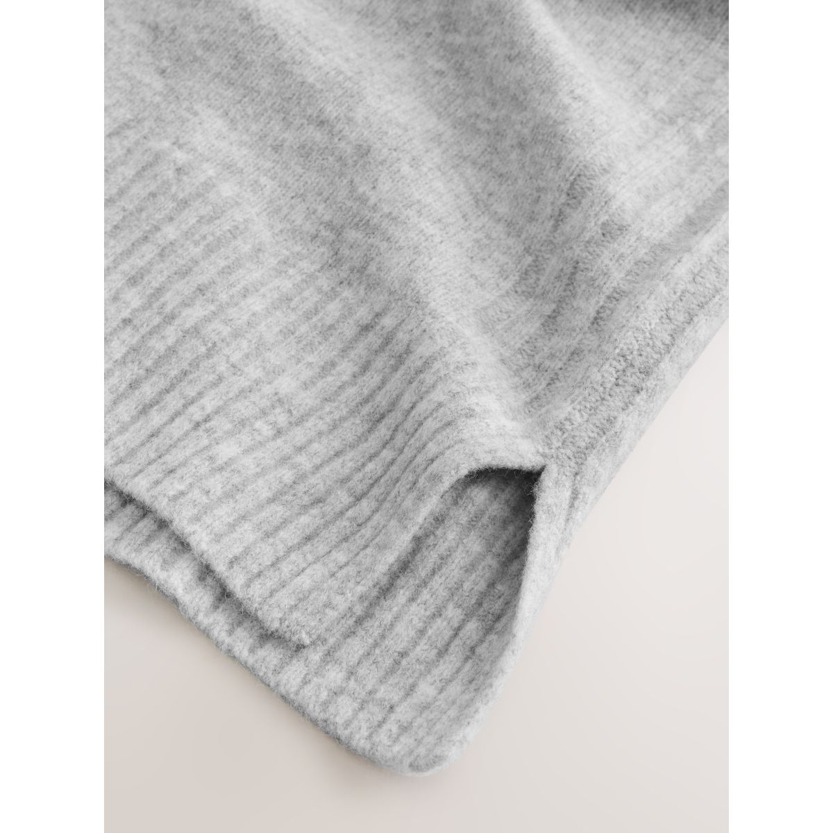 Sweat à capuche en maille maternité gris, NEXT
