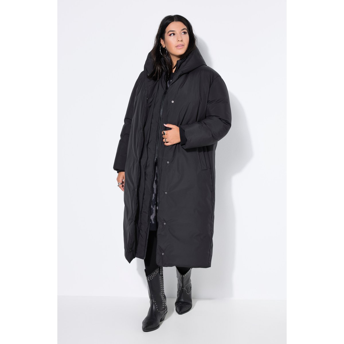 Manteau matelassé oversize noir, STUDIO UNTOLD