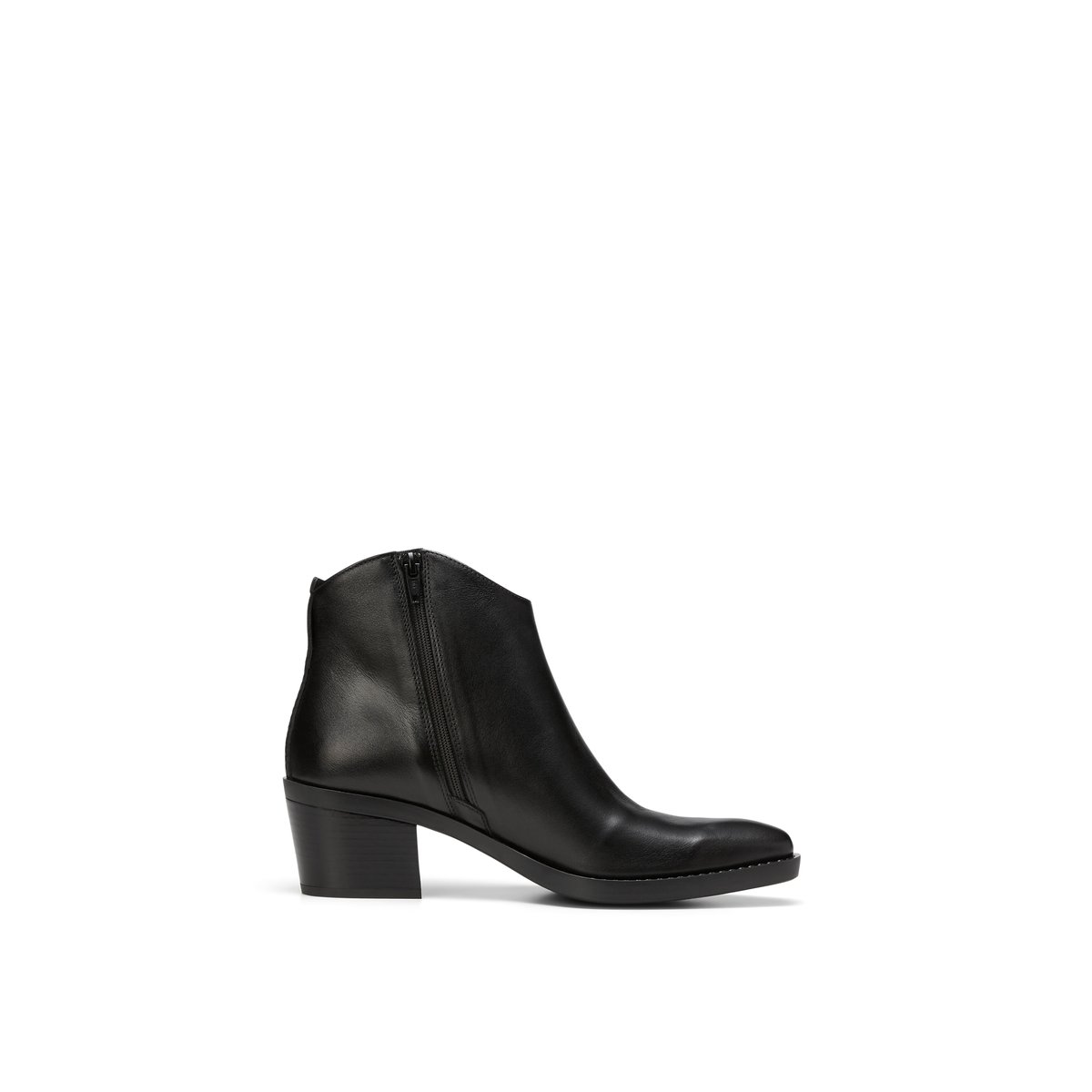 Bottines de style western avec zip intérieur noir, MARC O'POLO
