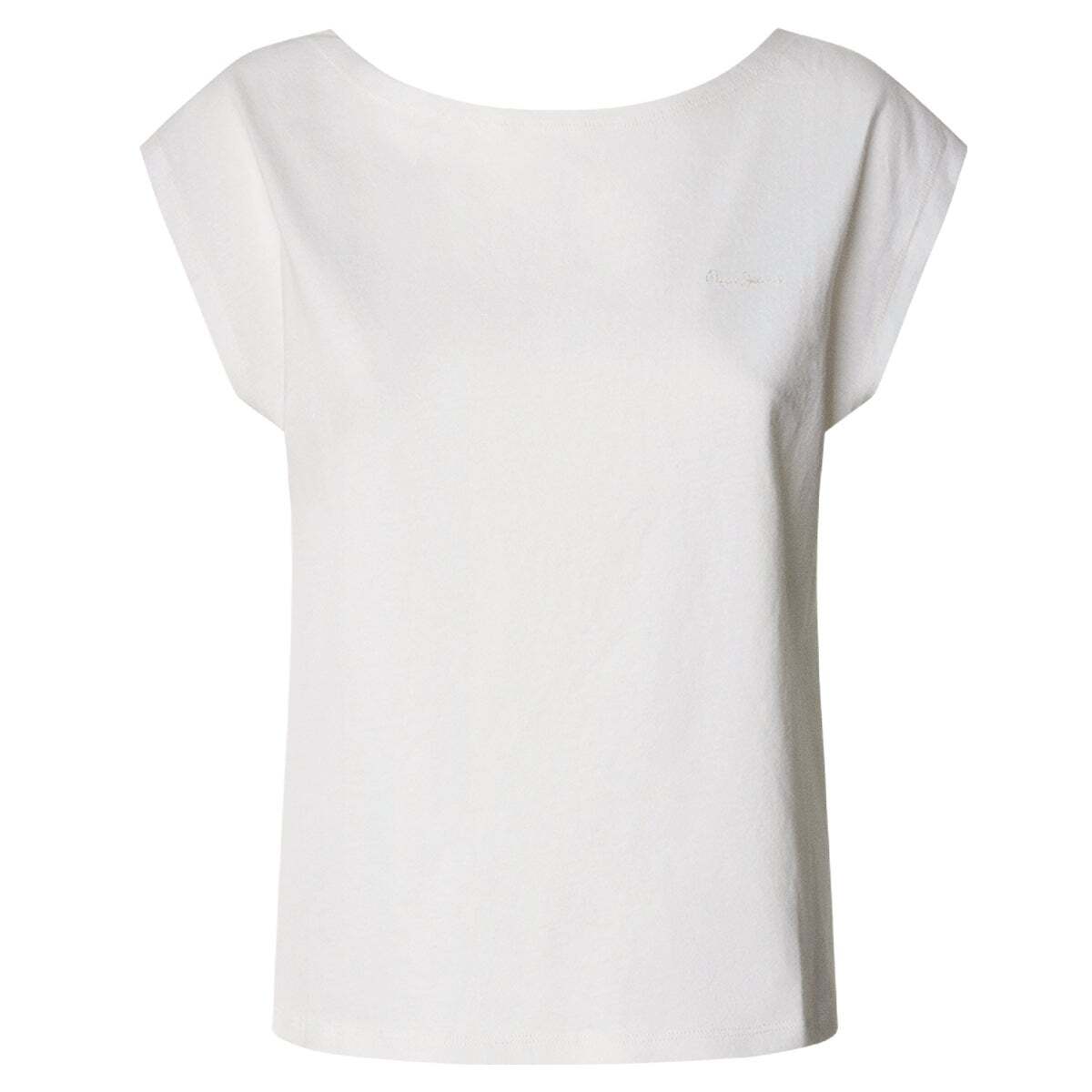 T-Shirt À Dos Échancré blanc, PEPE JEANS