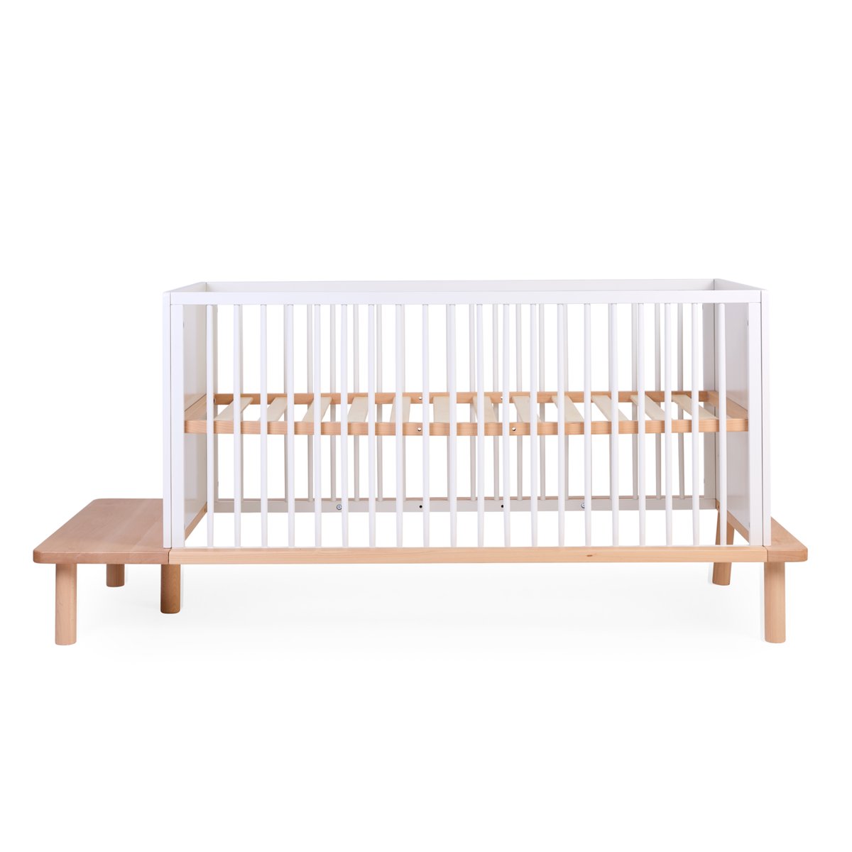 Lit bébé enfant évolutif 5 en 1 - 70x140cm naturel, CHILDHOME