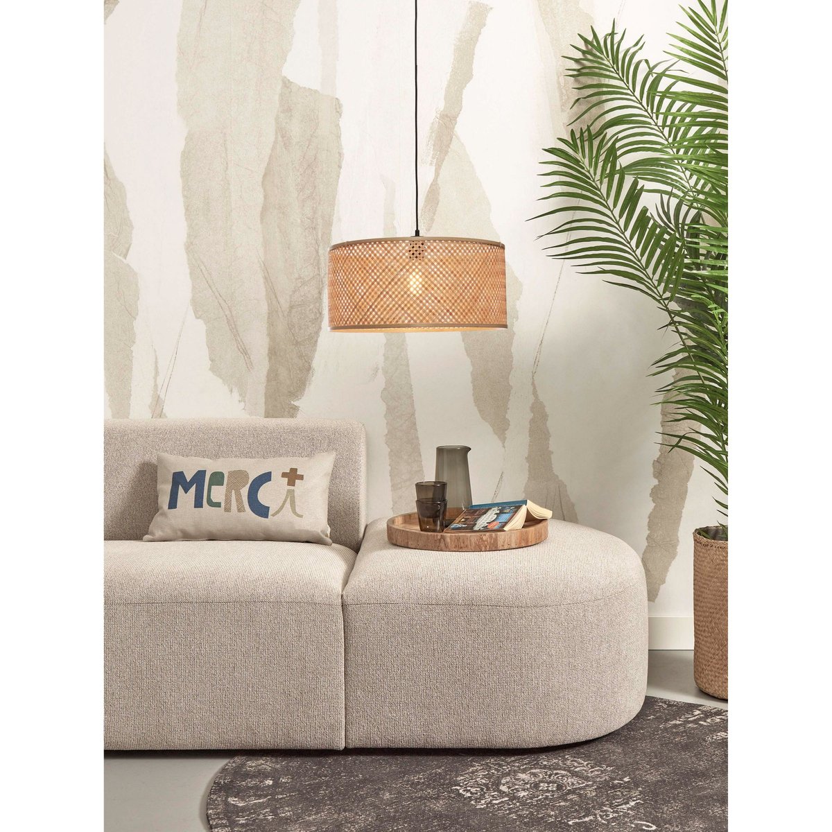 Lampe Suspendue Bambou JAVA naturel, GOOD & MOJO