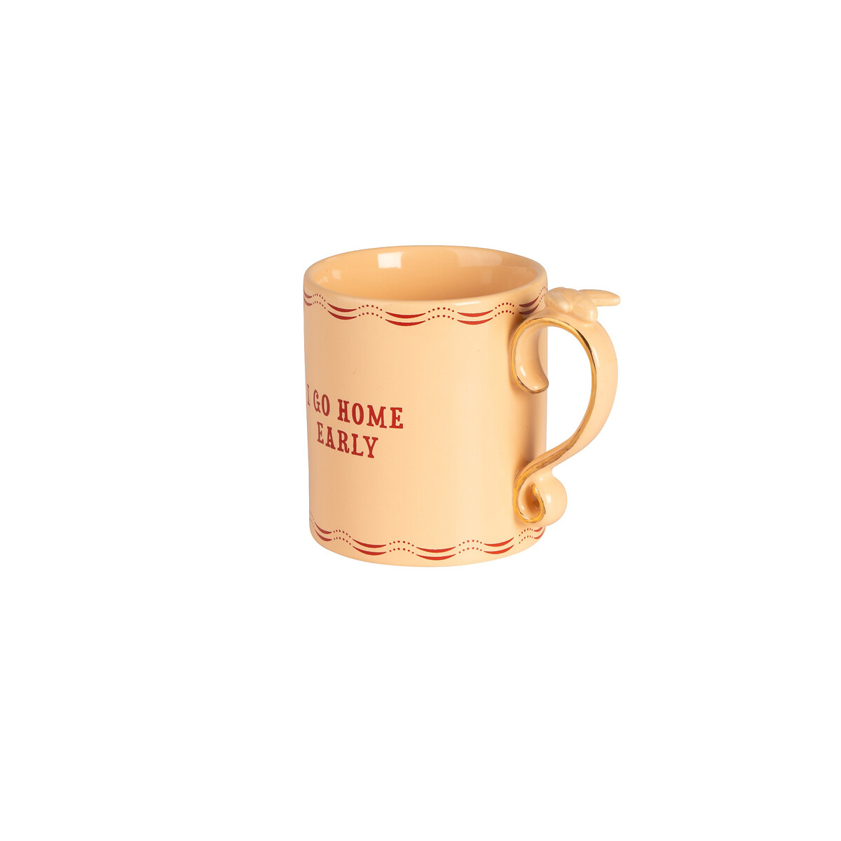 "I go Home Early" Bee Handle Mug orange, YVONNE ELLEN