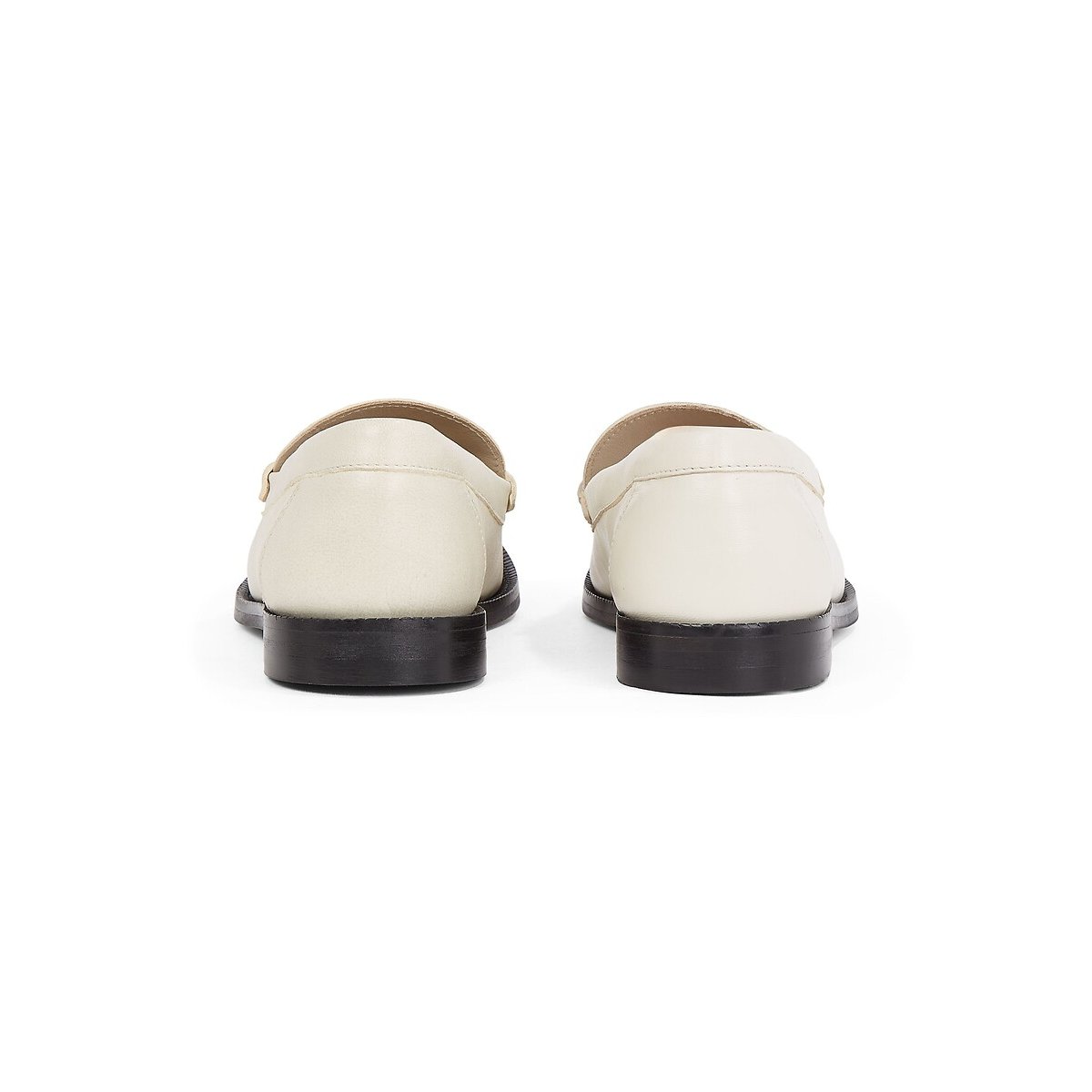Mocassini in morbida pelle beige, TOMMY HILFIGER