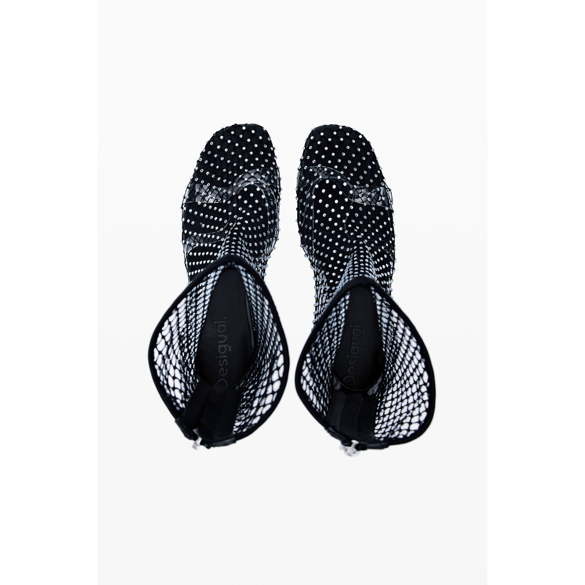 Sandales strass noir, DESIGUAL