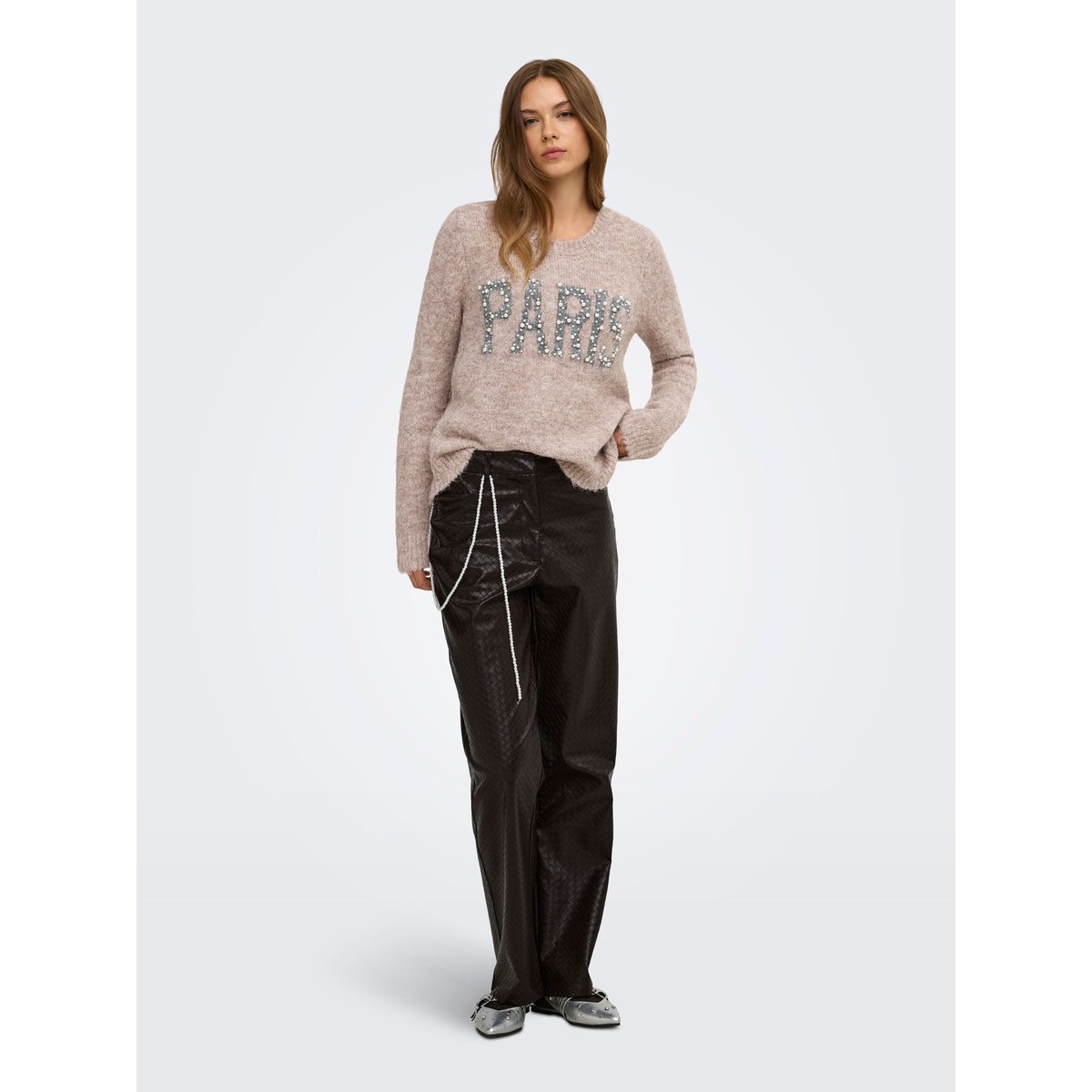 Pull En Maille silver mink 1, ONLY