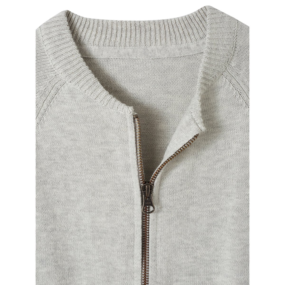 Gilet zippé style teddy gris chiné, VERTBAUDET