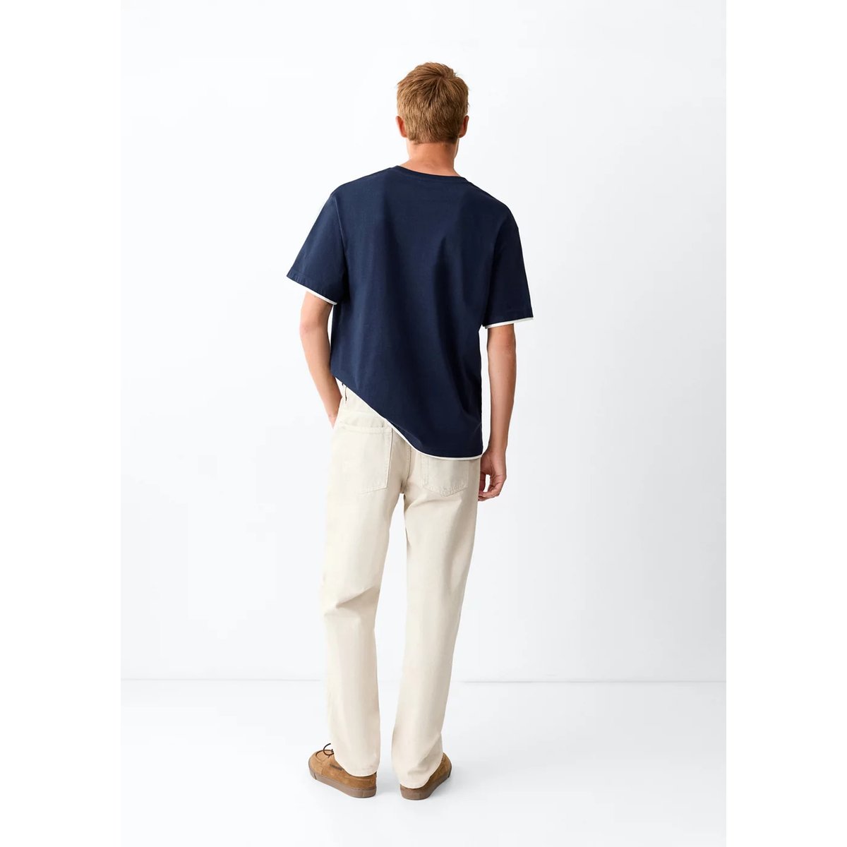 Jean regular-fit beige, MANGO TEEN