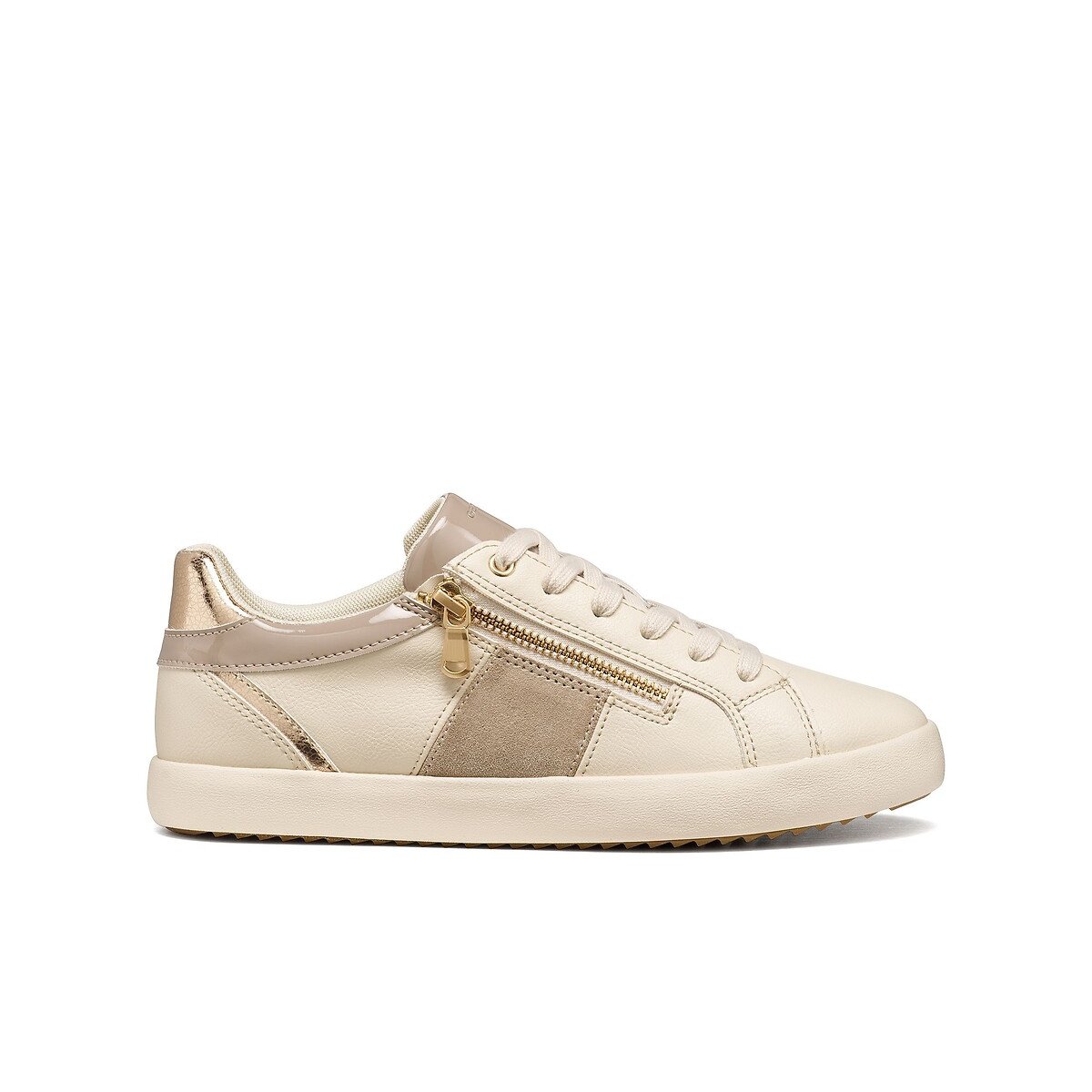 Zapatillas con cremallera y cordones, BLOMIEE beige , GEOX
