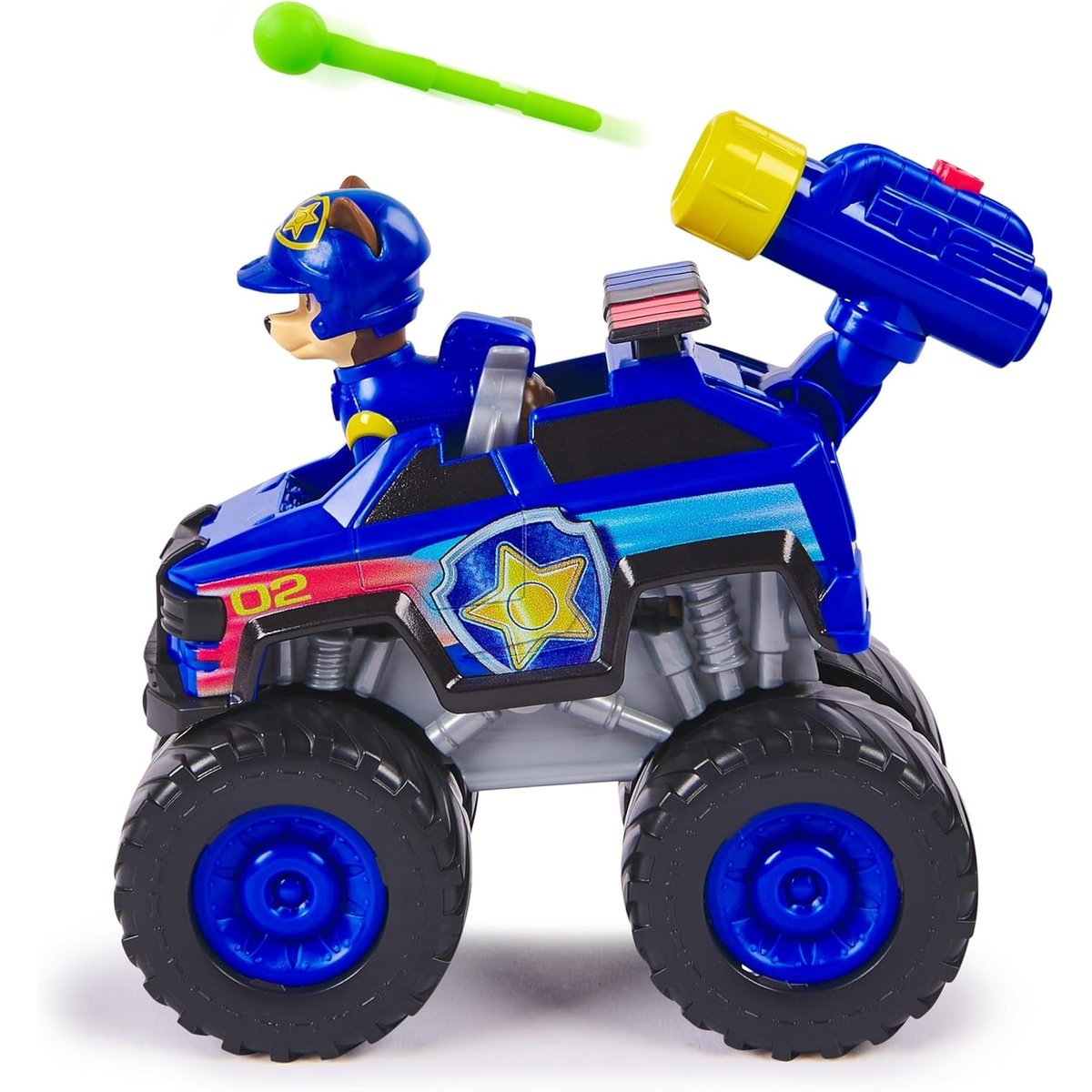 Paw Patrol - Pat Patrouille - Véhicule + figurine Chase Rescue Wheels bleu, SPIN MASTER