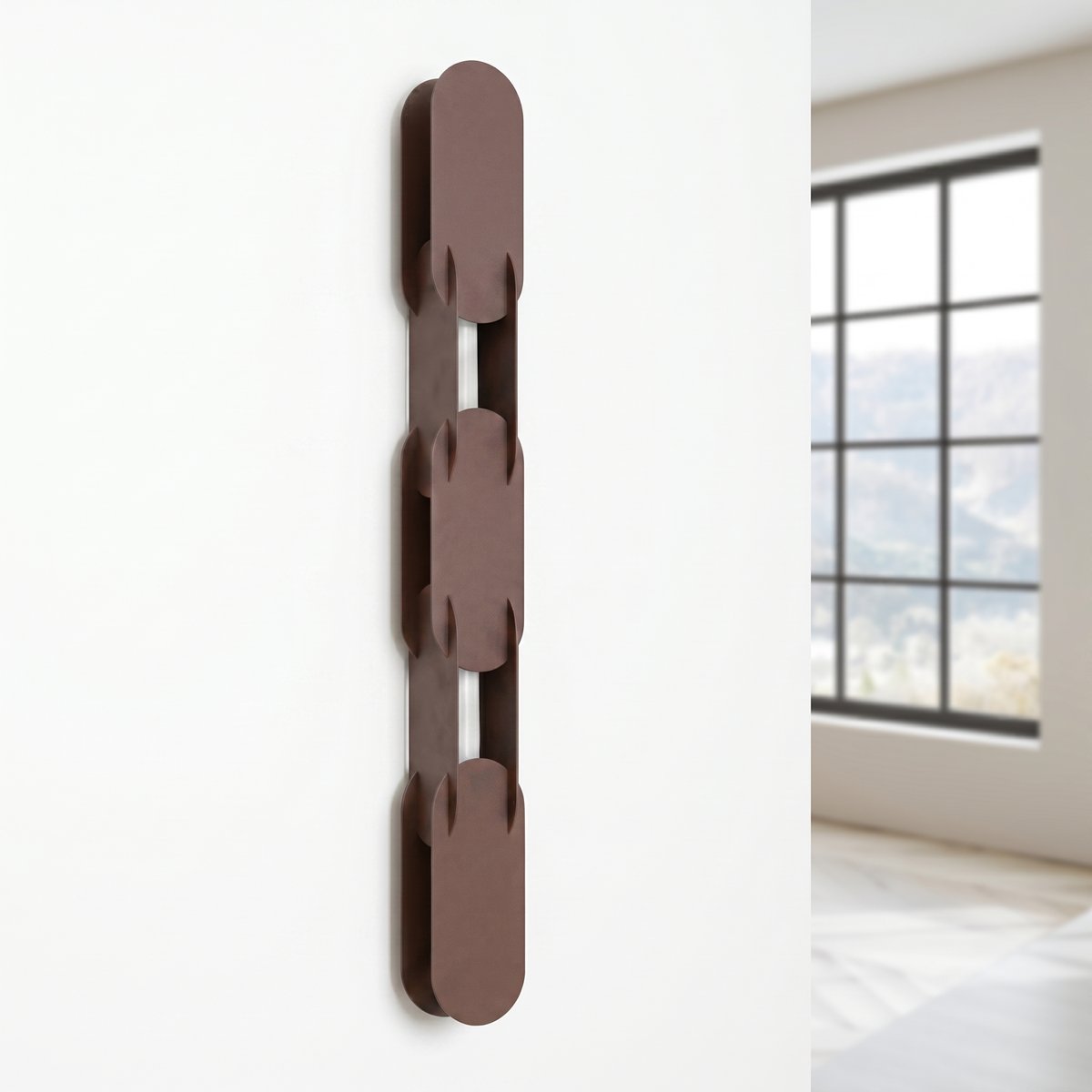 Applique murale Acier Marron LED 1 Chain marron, EDEN