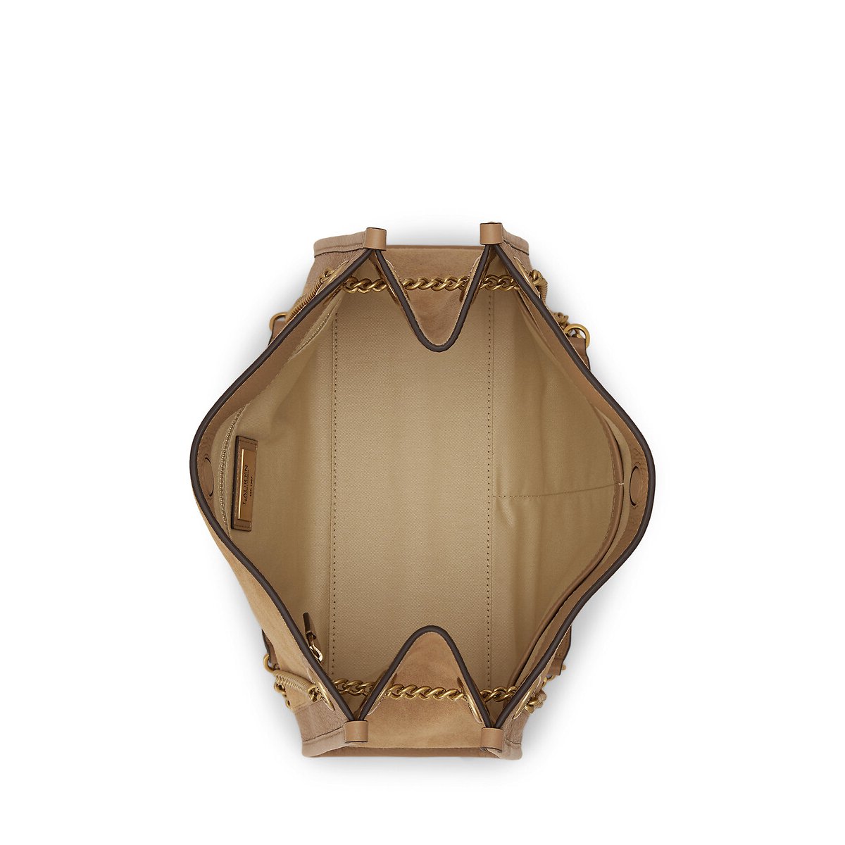 Bradley Medium Suede Handbag camel, LAUREN RALPH LAUREN
