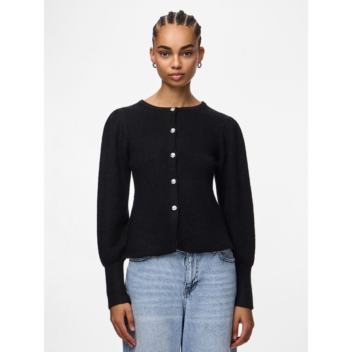 Cardigan En Maille black 1, PIECES