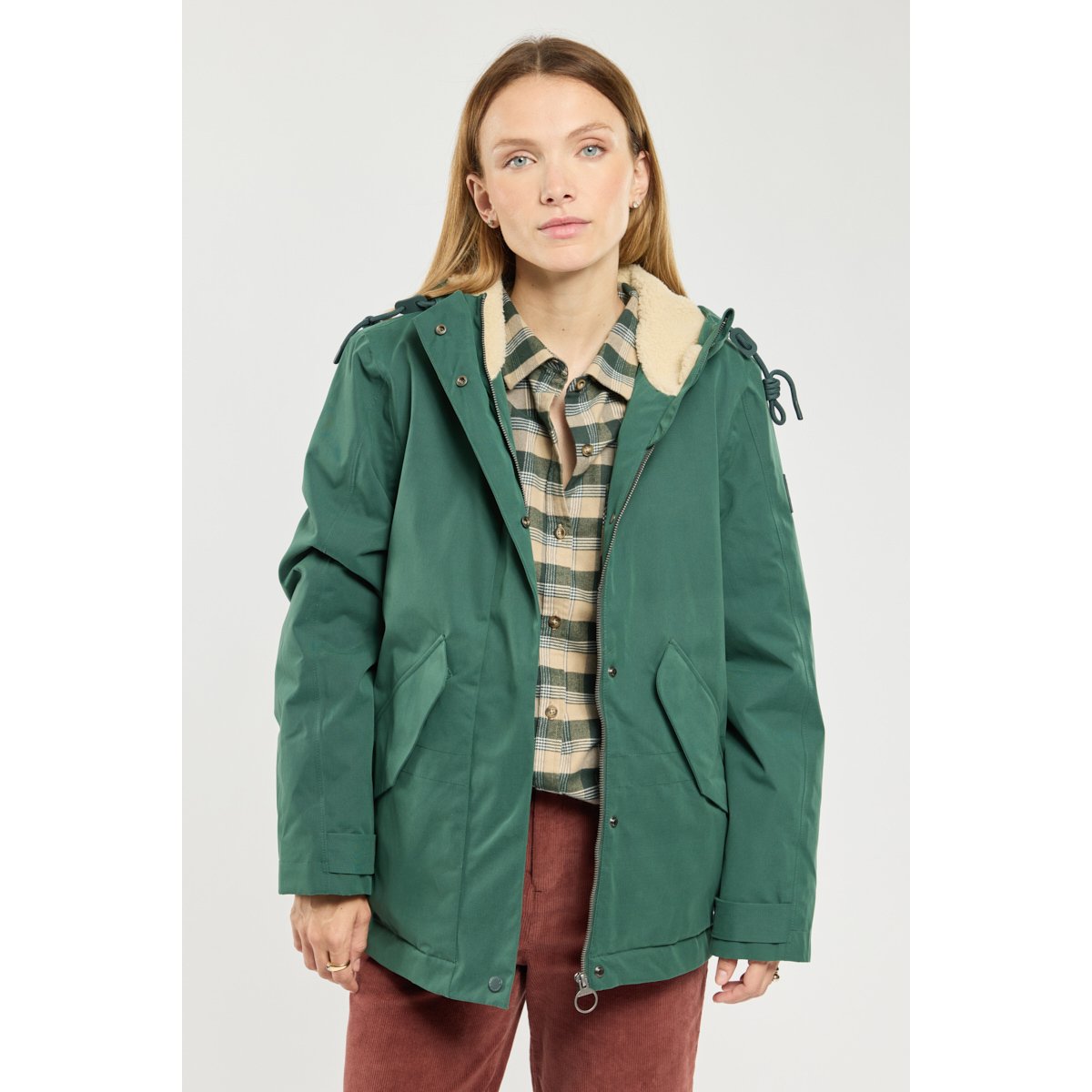 Parka respirante BOXCOAT vert prairie, BERMUDES