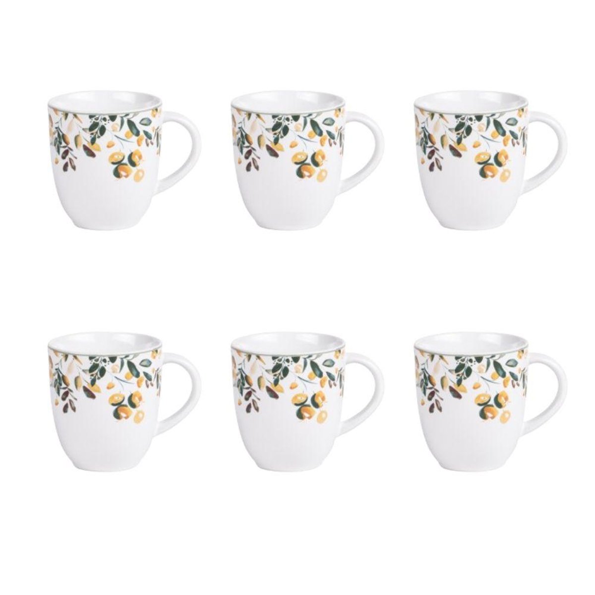 Mug Summer 35 cl (lot de 6) - SUMMER blanc, TABLE PASSION