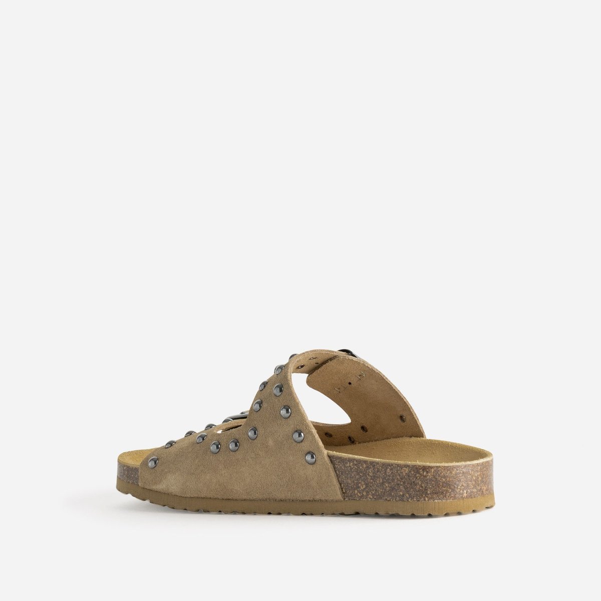 Mule en cuir ATHIA beige, TEXTO