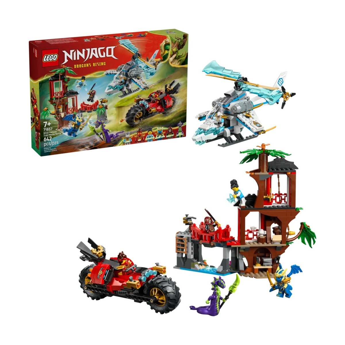 Ninjago La cabane et les véhicules des Ninjas multicolore, LEGO