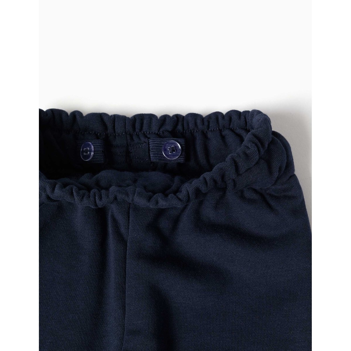 Pantalon paperbag en molleton avec nœud décoratif bleu foncé, ZIPPY