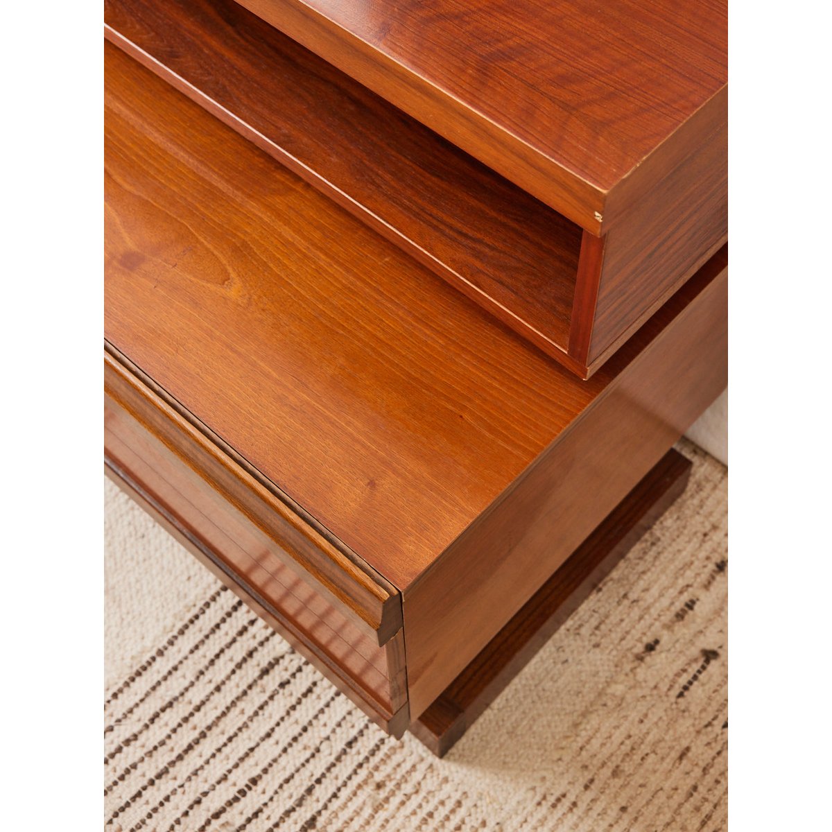 Coiffeuse Simat en bois Louise N°263 - Bon état bois clair, DEBONGOUT