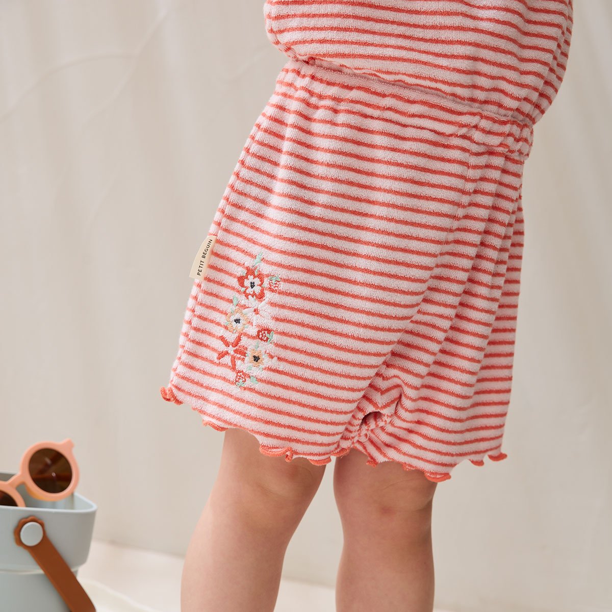 Combishort bébé en éponge Saona rose, PETIT BEGUIN