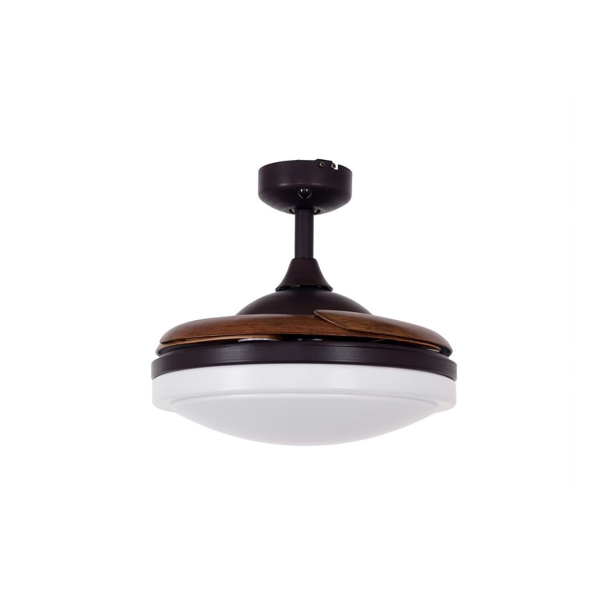Ventilateur  plafond  EVORA bronze -  bois chêne, BOUTICA-DESIGN