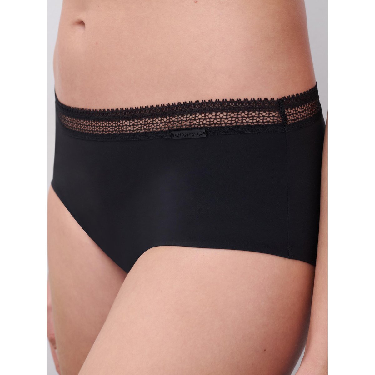 Culotte menstruelle Eco cycle Lace flux abondant noir, CHANTELLE