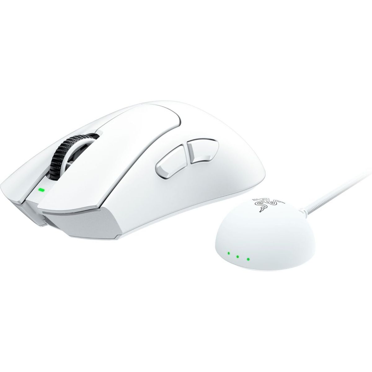 Souris Gamer Sans Fil DEATHADDER V4 PRO BLANC couleur unique, RAZER
