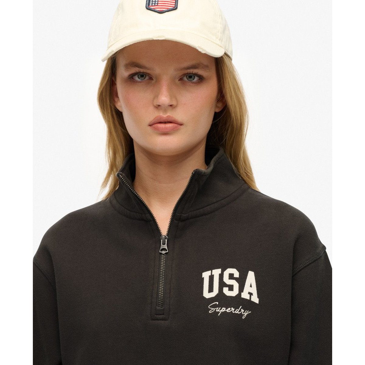Pull camionneur Athletic Essentials anthracite, SUPERDRY