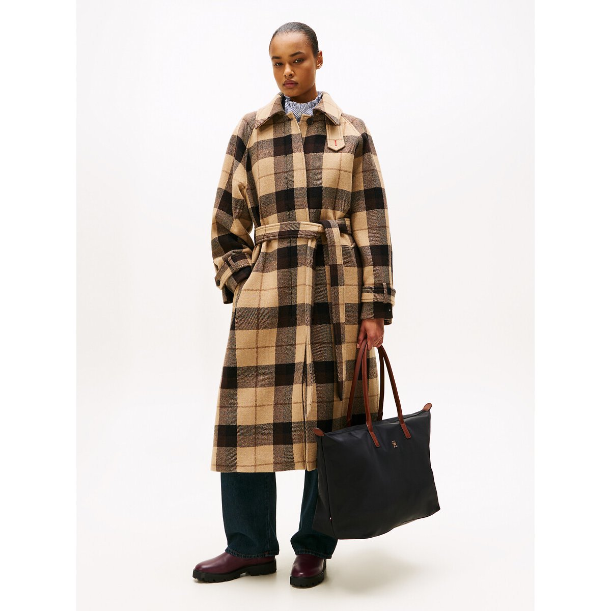 Sac maxi tote en toile, POPETTE noir, TOMMY HILFIGER