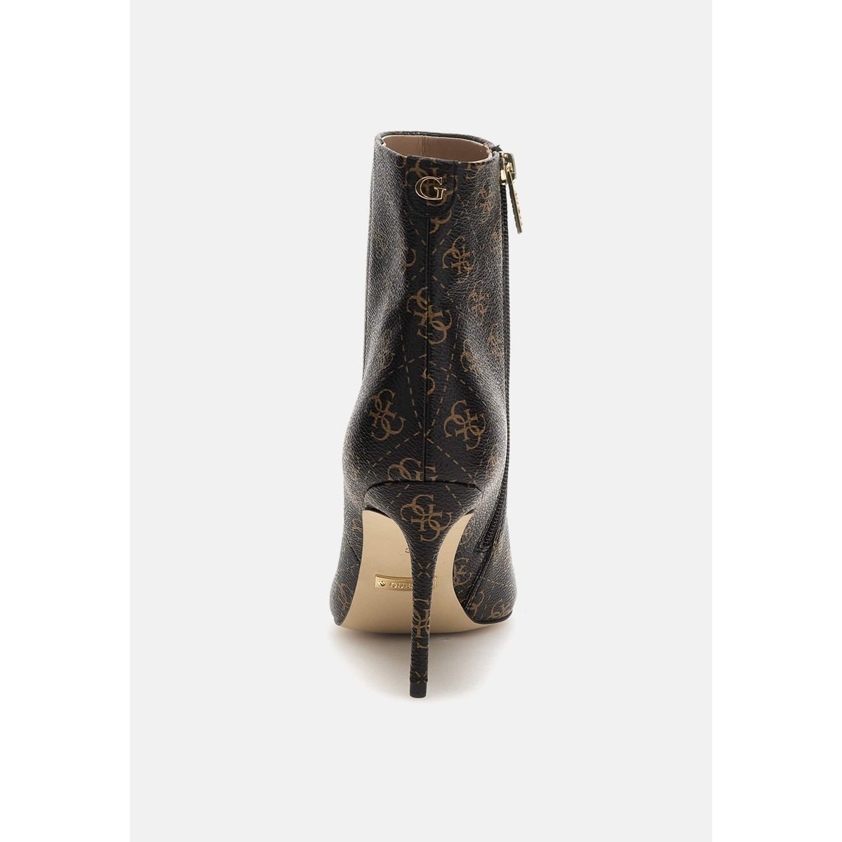 Bottine Ankle-Boot Richer Logo 4G marron, GUESS