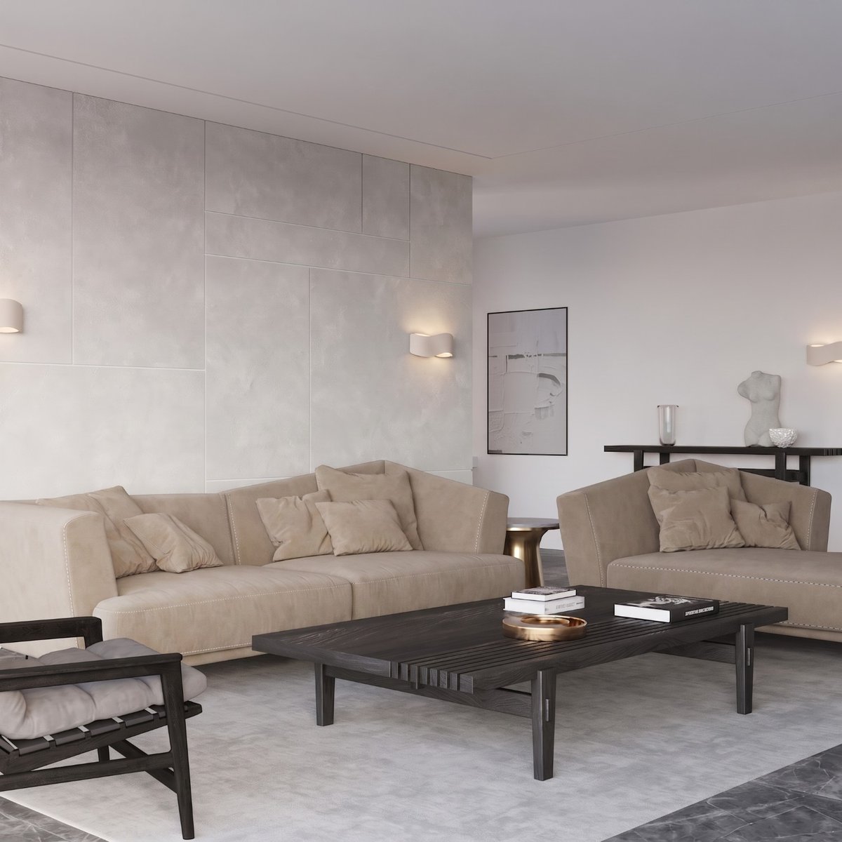 Applique murale Beige G9 1 Tila beige, EDEN