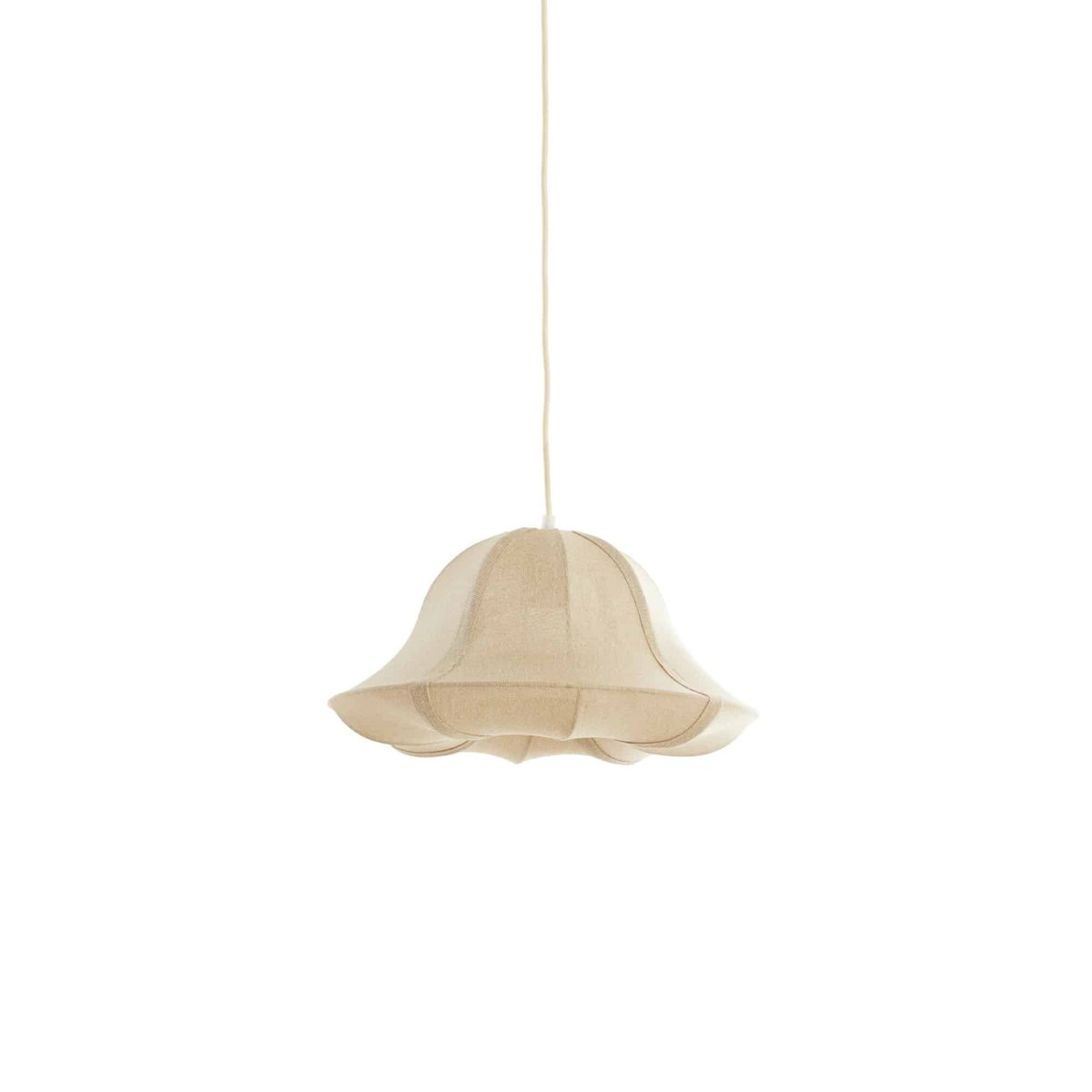 Lampe Suspendue Textiles IRAVELLE naturel, LIGHT & LIVING 