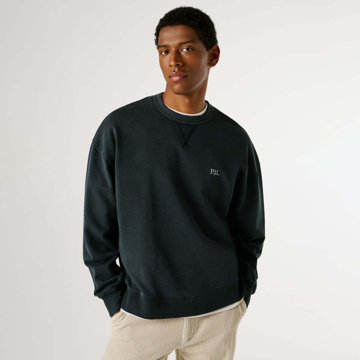 Sweat-Shirt Coupe Décontractée À Col Rond noir, PEPE JEANS