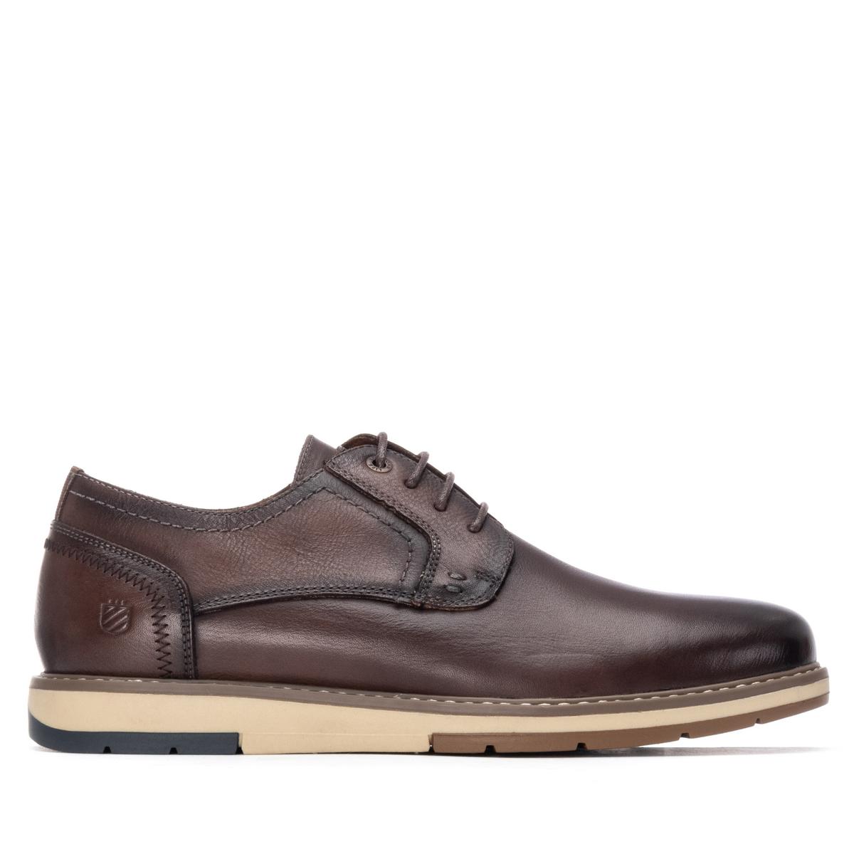 Chaussure Plaine Entreprise Lacets brun, CARMELA