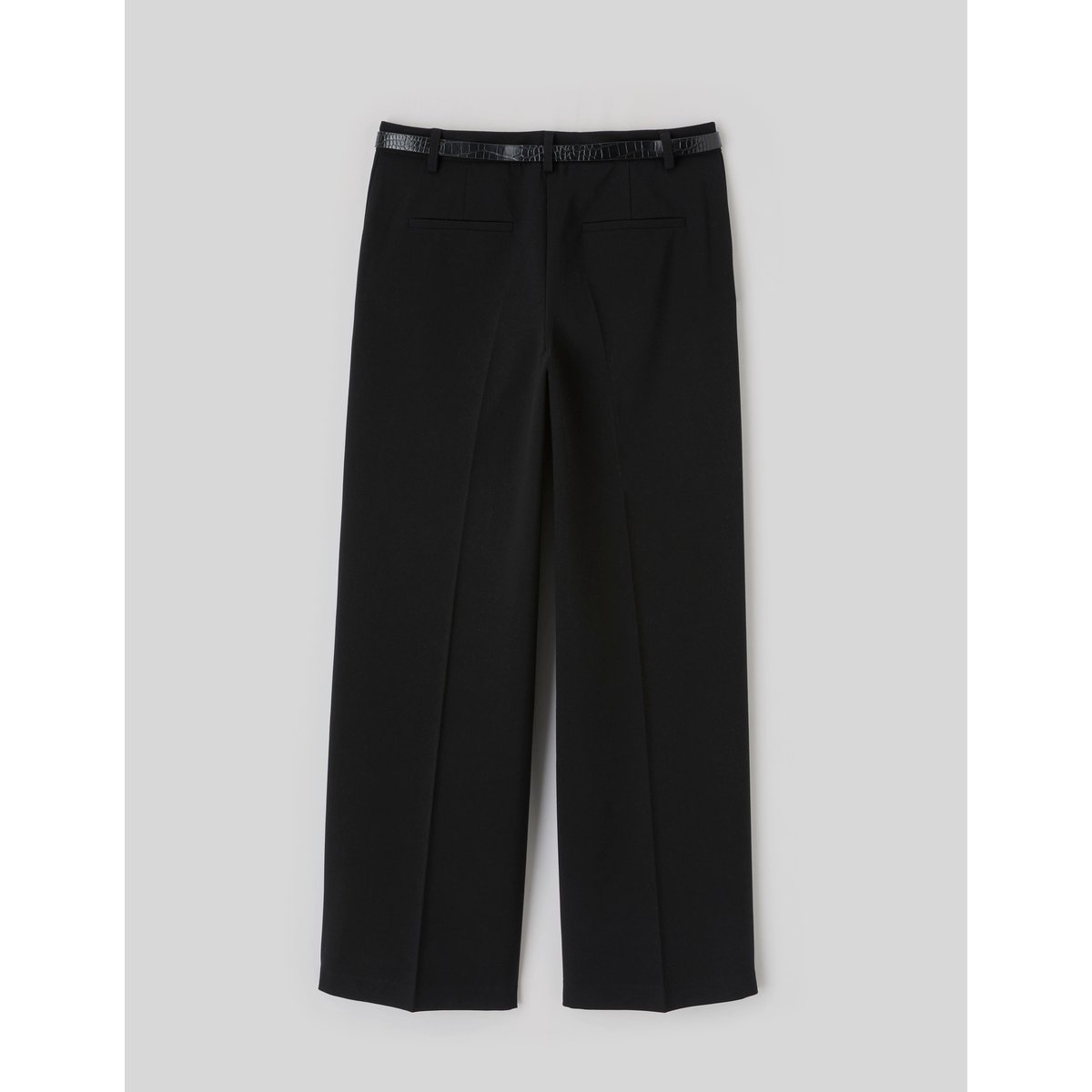 Pantalon droit à ceinture noir, BZB