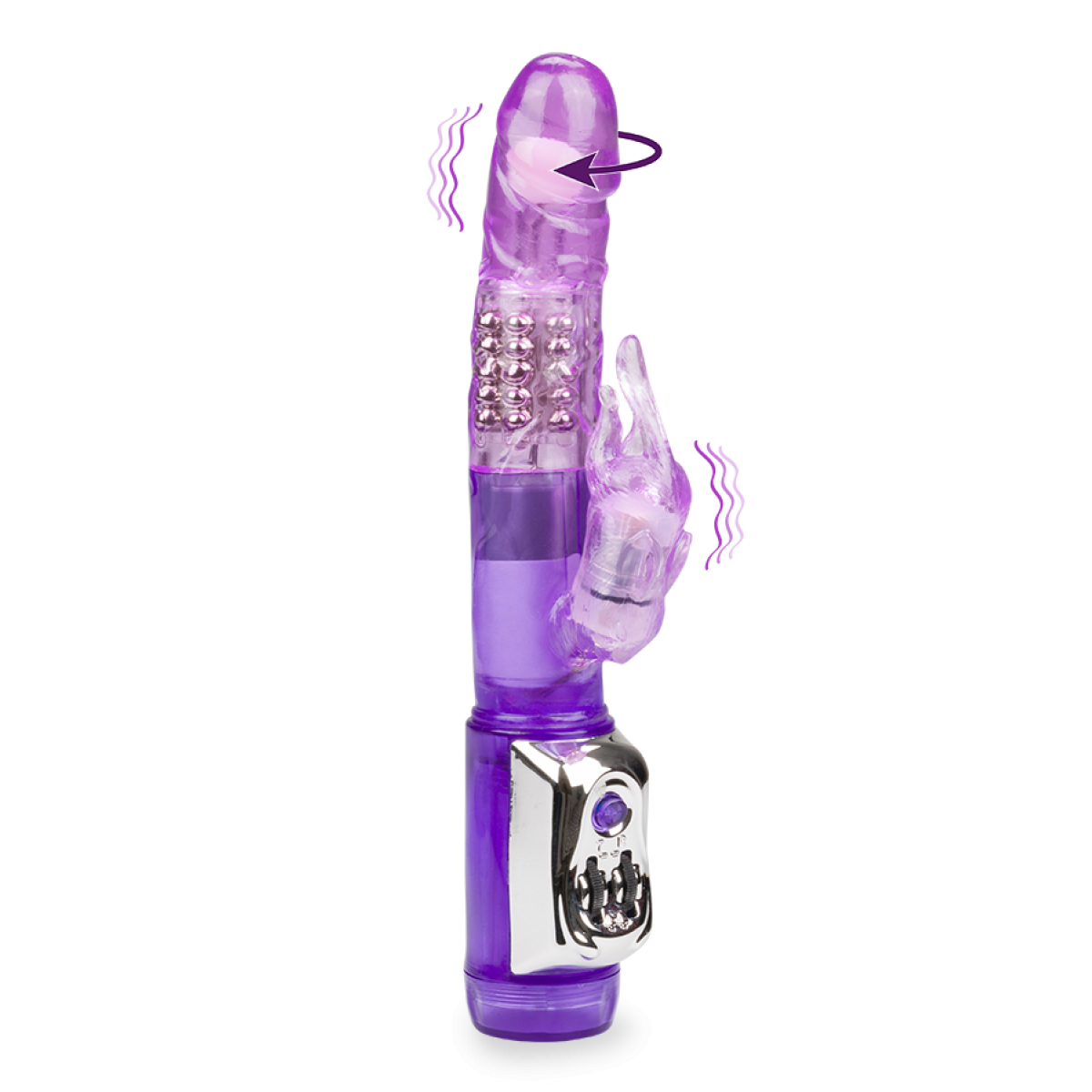 Vibromasseur puissant rabbit Coquinou violet, LOVE AND VIBES