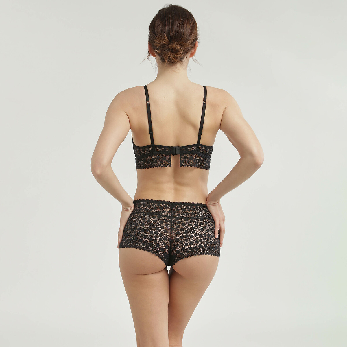 Daisy Lace Triangle Bra black, DIM