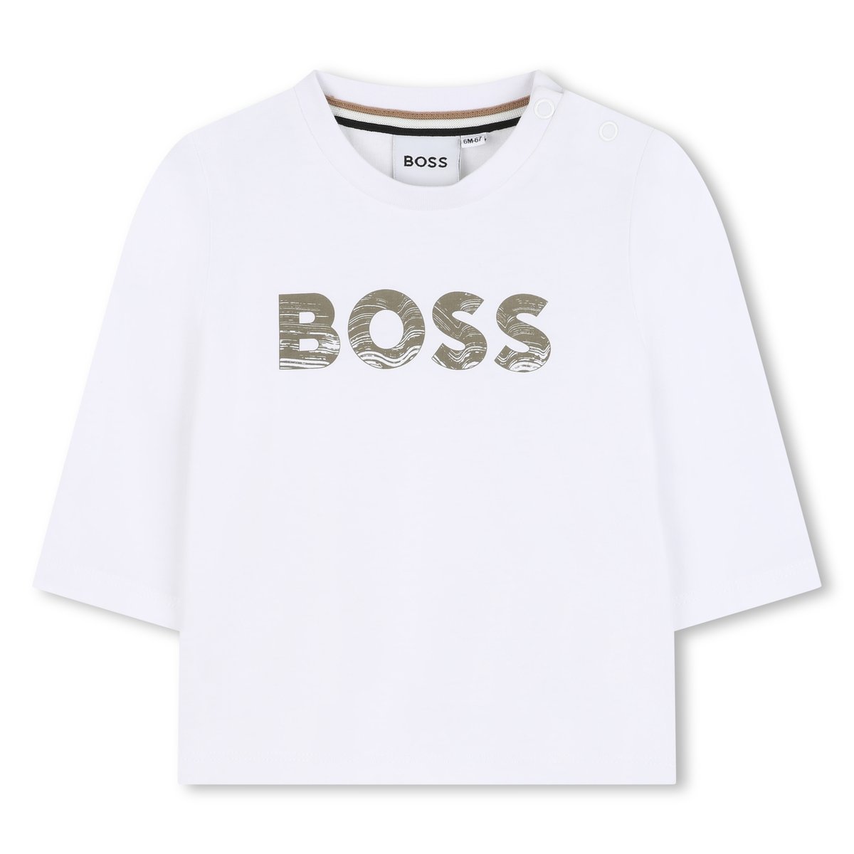 T-shirts à manches longues blanc, BOSS KIDSWEAR