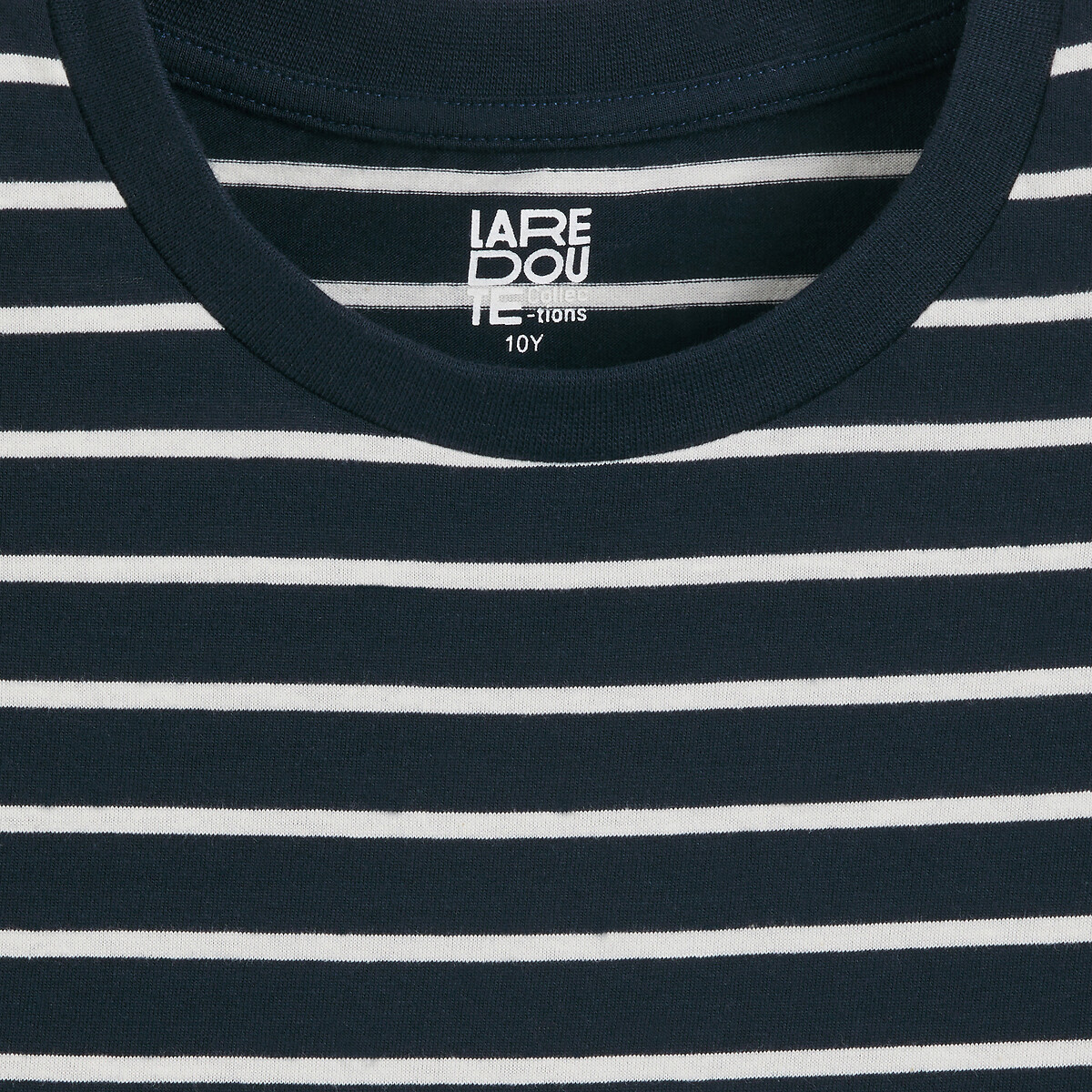 Pack of 3 T-Shirts with Long Sleeves navy+striped+camel, LA REDOUTE COLLECTIONS