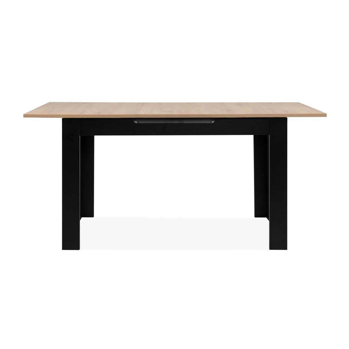 Table extensible moderne 4 à 6 places ALVA noir, PIER IMPORT