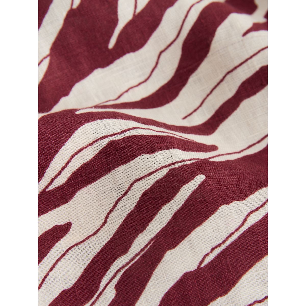 Short à enfiler lin n. premium imprimé zèbre rouge/écru, NEXT