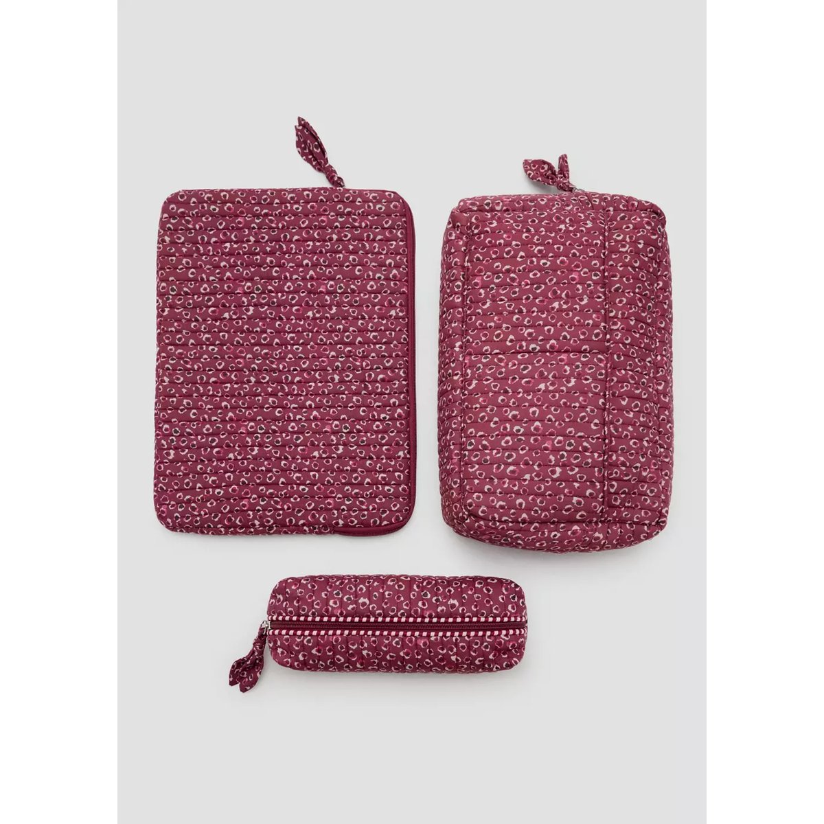 Trousse de toilette matelassée imprimée rose, MANGO TEEN