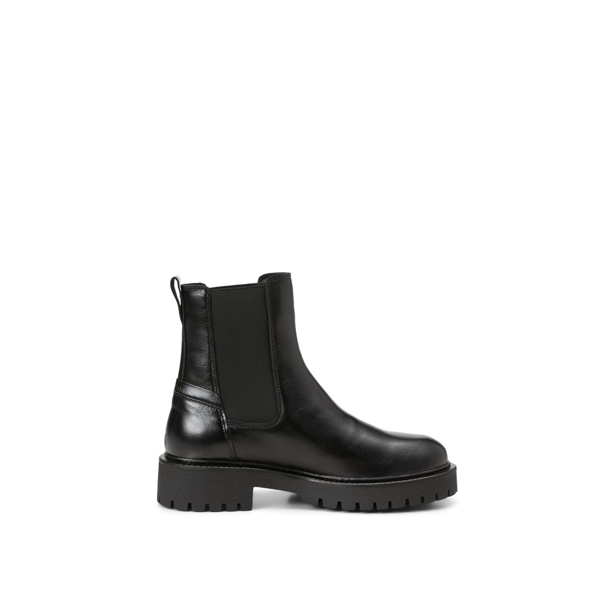 Ballerines Chelsea modèle Phia en cuir de vachette de qualité supérieure noir, MARC O'POLO