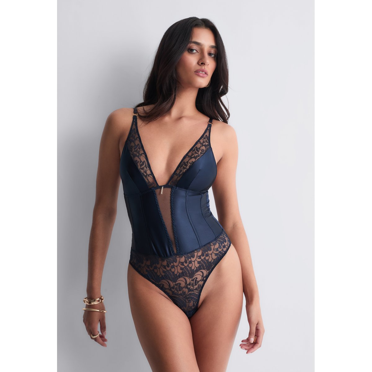 Body Satin Memories bleu, AUBADE