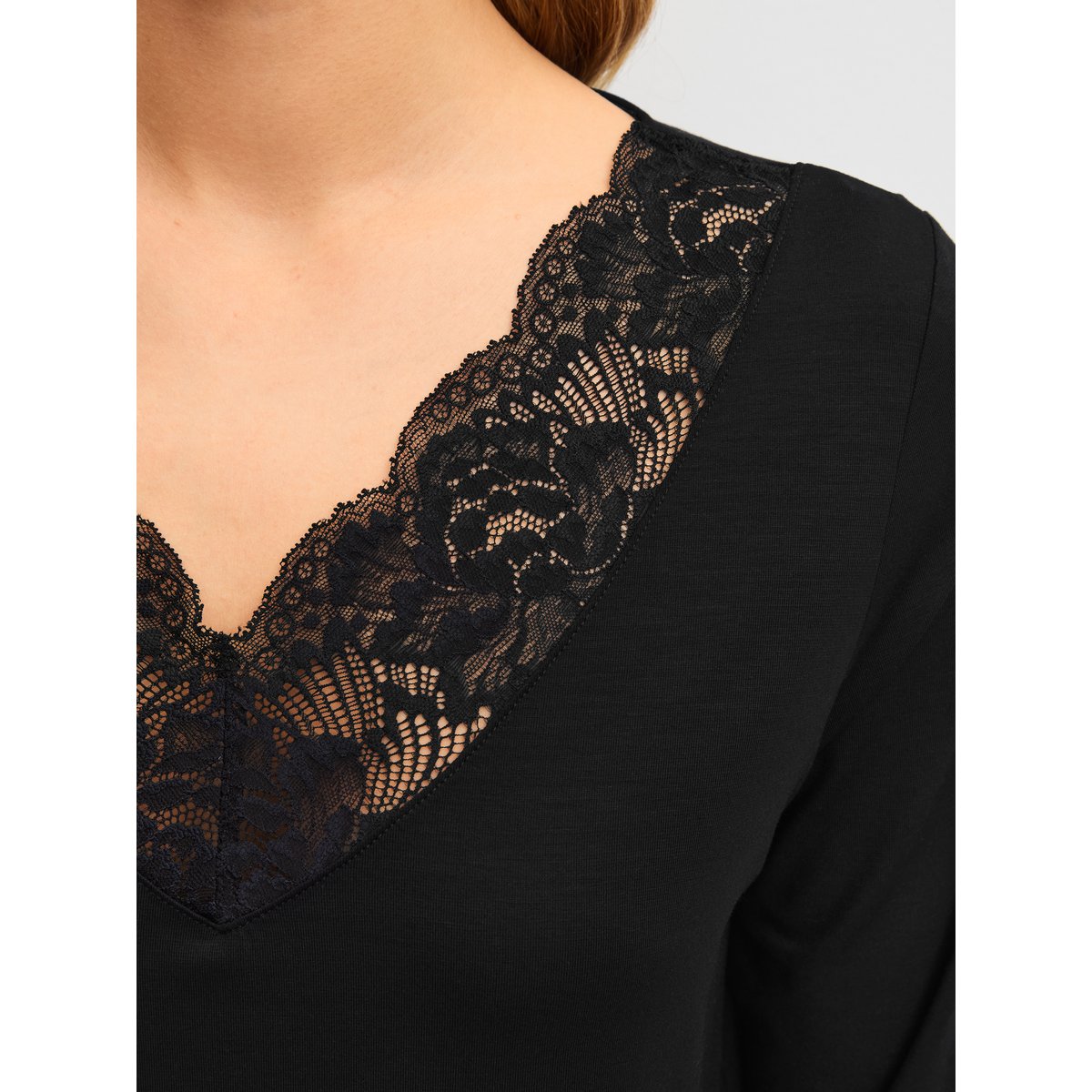 manches longues Modal ELEGANT DREAMS noir, CALIDA