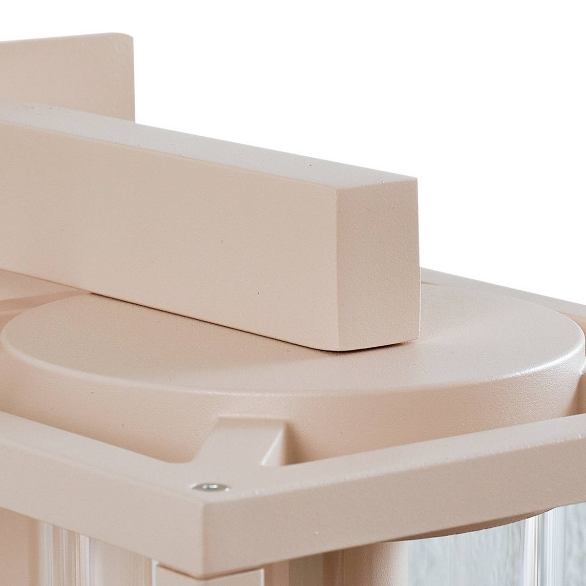 Applique extérieure en aluminium moderne beige, LUCANDE