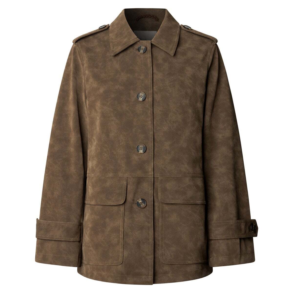 Veste Effet Daim brun chocolat, PEPE JEANS