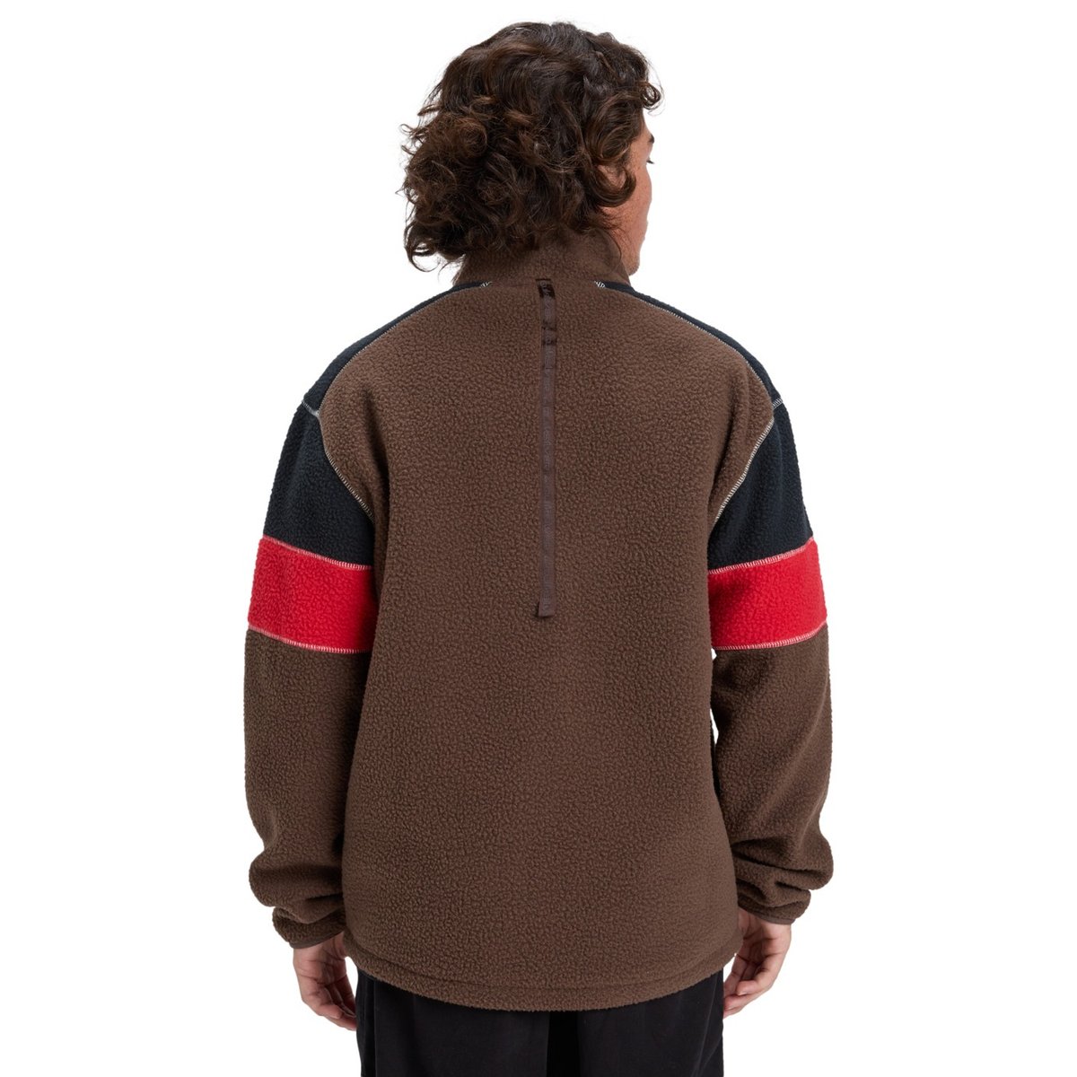 Polaire zippée CLEAN COAST BLOCK marron chocolate brown, QUIKSILVER